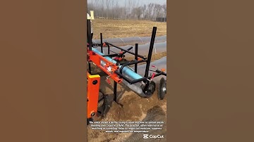 Farmer Utilizing Machine for Plastic Mulching  Good tools and machinery can increase work efficiency