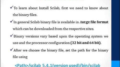 INSTALL SCILAB