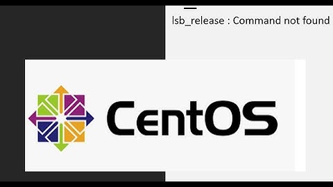 lsb_release: command not found