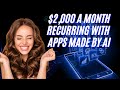 Make 2000 a month recurring with this ai generated app no code