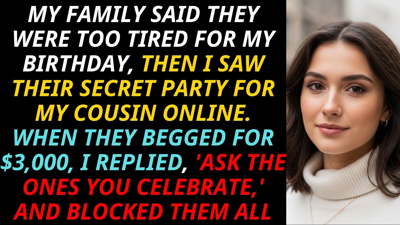 Family Skipped My Birthday For Cousin’s Party—When They Begged For $3K, I Told Them To Ask Her