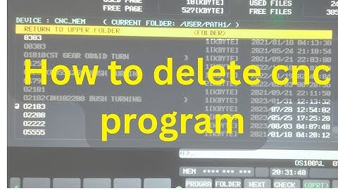 How to delete program in cnc fanuc control...#fanuc control may program kaise delete kare....