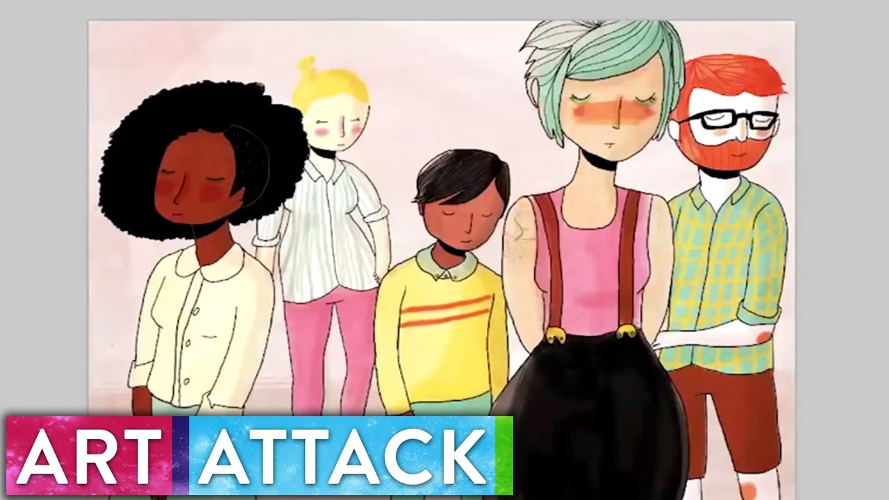 DIVERSITY Timelapse Photoshop by Nan Lawson | Art Attack