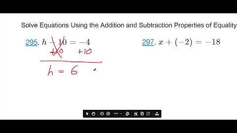 Solve Equations Using the Addition and Subtraction Properties of Equality