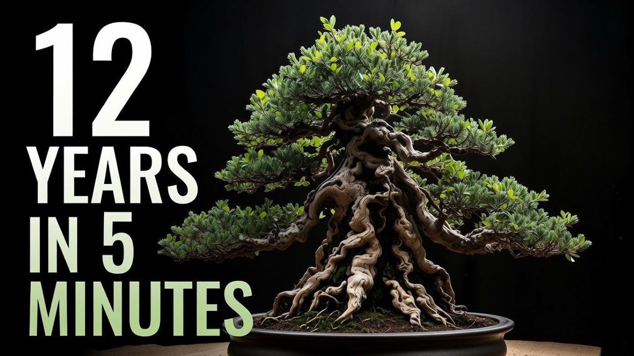 12 Years of Bonsai Growth in Just 5 Minutes | From Branch to Masterpiece