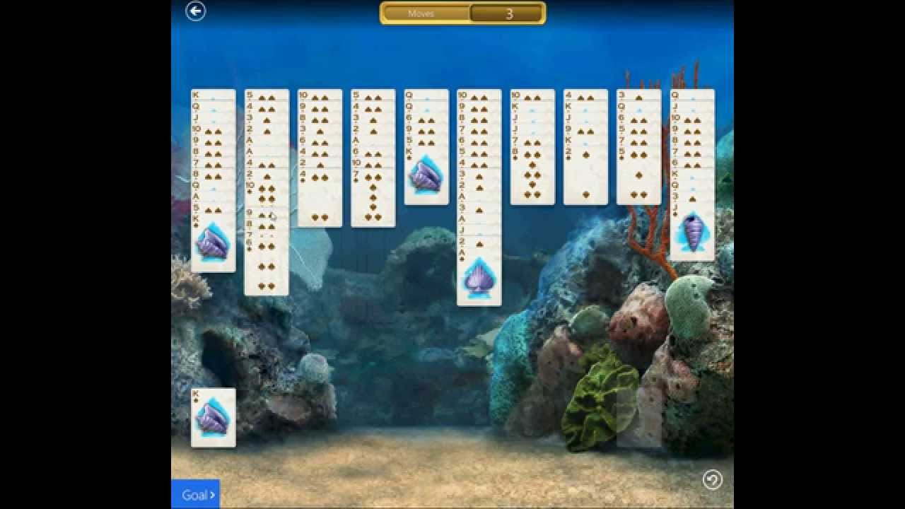 Star Club\Coral Cove\Expert\Spider: Solve the deck in no more than 55 moves