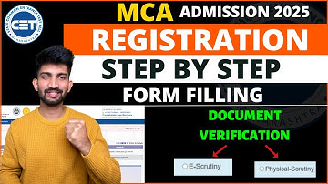 MCA Registration Form Filling Process 2025 | MAH MCA CET 2025 Admission Process