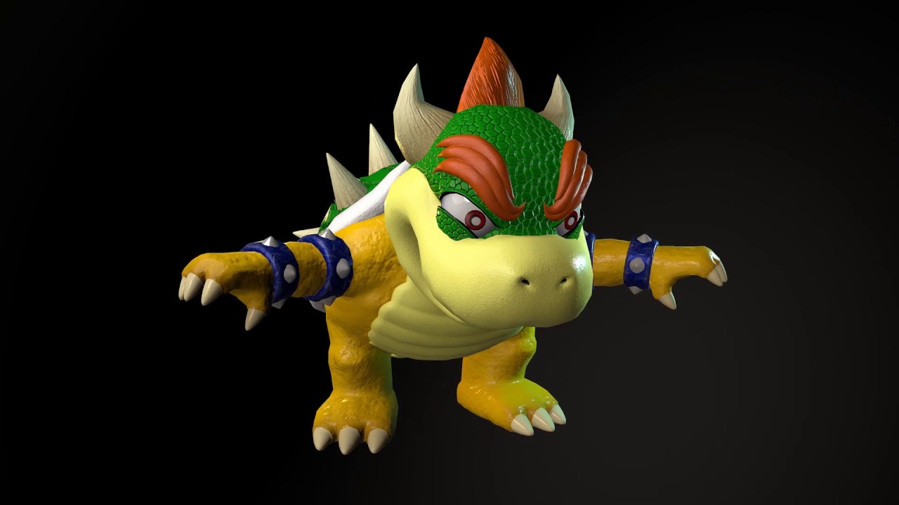 ArtStation - Bowser 64 - Modern Day Super Mario 64 Version of Bowser