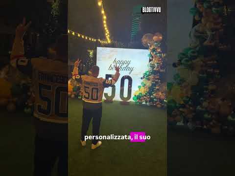 Video Francesco Totti compie 50 anni: le sorprese di Noemi Bocchi e della figlia Chanel