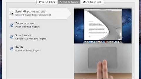 OS X Lion - the reverse trackpad & how to change it