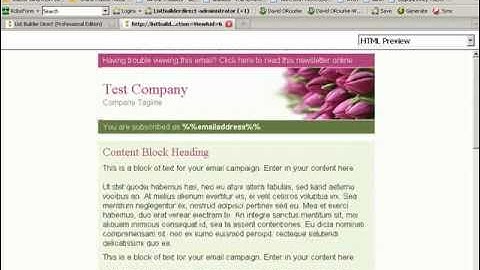 List Builder Direct Email Campaign Setup Tutorial