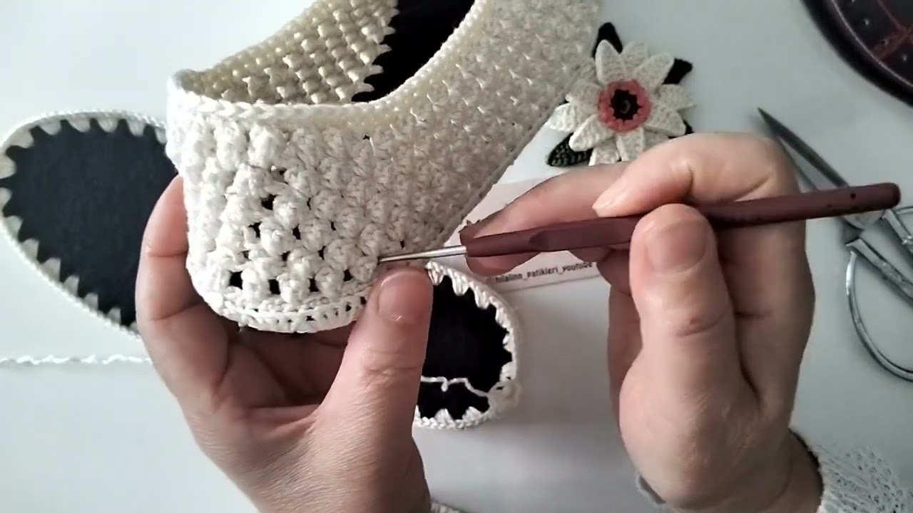 Keçe Taban Üzerine Popcorn Patik Anlatımı 👉 37_38 Uyumlu#reklamiçeriyor