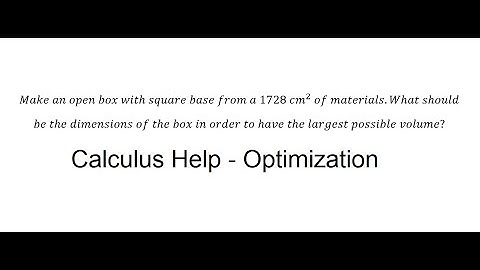 Optimization: Find the maximum volume of materials of opening box