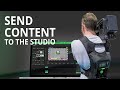 Quickly transfer your content back to the studio with the tvu one