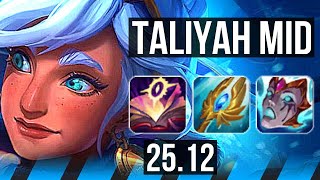 TALIYAH vs YASUO (MID) | 8/0/18, 70% winrate, Legendary | KR Master | 25.12