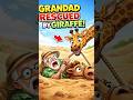 GRANDAD Gets STUCK in Quicksand… Then a GIRAFFE Saves Him?! 🦒😂