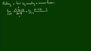 Finding a Limit With Canceling