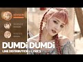 [Updated] (G)I-DLE - DUMDi DUMDi (Line Distribution + Lyrics Color Coded)