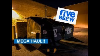HUGE FIVE BELOW DUMPSTER DIVE ELECTRONICS HAUL!! BRAND NEW SPEAKERS, MAKEUP AND MORE!!