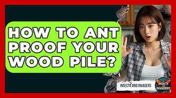 How To Ant Proof Your Wood Pile? - Insects and Invaders
