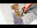 Next Level TEXTURE! Stunning Highland Cow Art! REAL Leaf Technique?? | AB Creative Tutorial