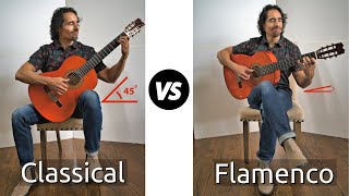 How To Hold The Guitar | Classical vs Flamenco Posture