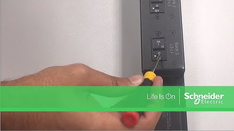Resetting Tripped Circuit Breaker on APC Rack PDU to Restore Power | Schneider Electric Support