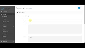 How to Add a New Category in Opencart Store