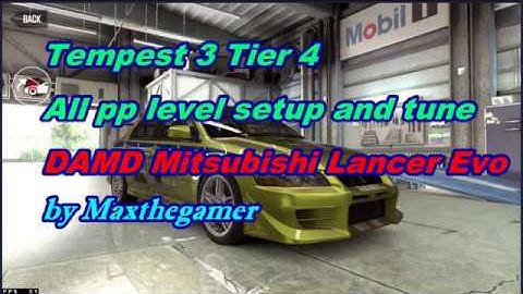 CSR2 Tempest 3 Tier 4 settings and tune for DAMD Evolution