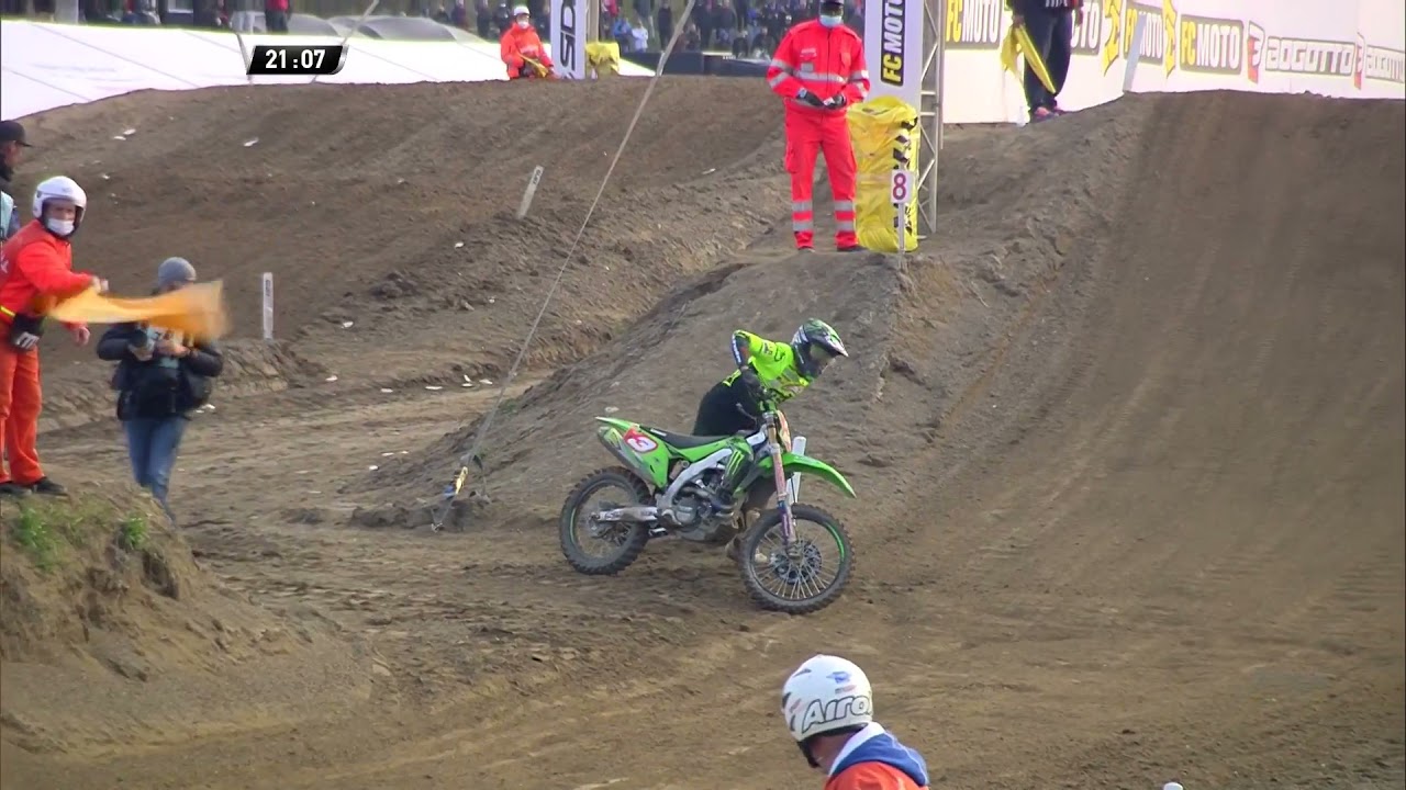 Romain Febvre crash | MXGP Race 2 | MXGP of Città di Mantova 2021 #MXGP #Motocross