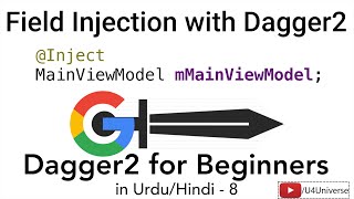 Dagger2 for Beginners-8 | Field Injection with Dagger2, @Inject, @Component | U4Universe