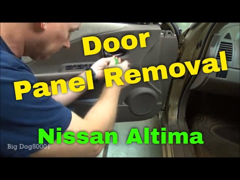 Vidéo: Comment retirer le panneau de porte sur une Nissan Altima 2002 ?