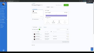 Time Tracking Via Projects