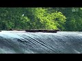 Calming Water Flowing over Dam. Relaxing river sounds.