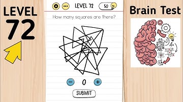 Brain Test Level 72 How Many Squares Are There?
