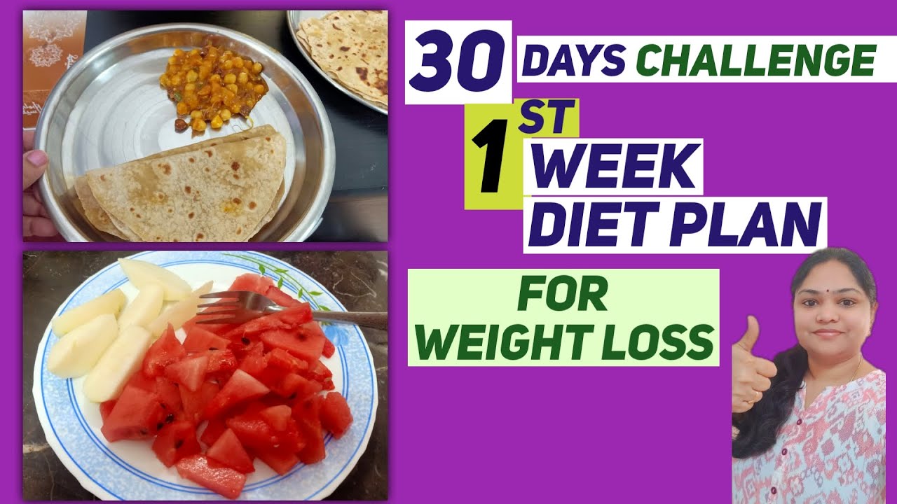 Weekly Diet Plan for weight loss30 Days weight loss challengefirst
