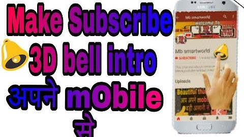How to make 3D subdcribe &Bell intro|Best create bell icon  notification intro|full tutorial|2018