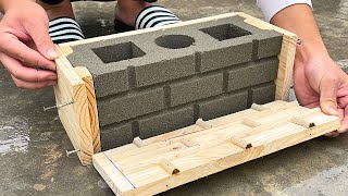 Great Skills Casting Available Brick Molds and Creating Beautiful Brick Models From Wood and Cement