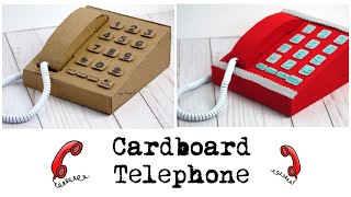 Cardboard telephone | HappyBankyCraftymom