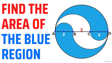 Find the Area of the Blue Shaded Region in this Circle | Fast & Easy Explanation
