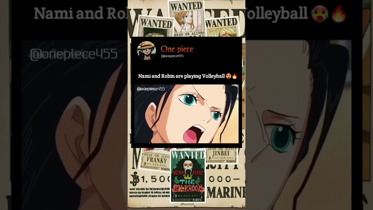 Nami And Robin Playing Volleyball Onepiece Animeedit Luffy Shorts
