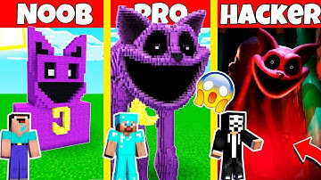 CATNAP POPPY PLAYTIME CHAPTER 3 DEEP SLEEP HOUSE BUILD CHALLENGE - NOOB vs PRO vs HACKER / Animation