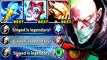 SINGED TOP CAN LITERALLY 1V9 THE FULL ENEMY TEAM (#1 BEST W/R) - 2025 Singed TOP Gameplay Guide