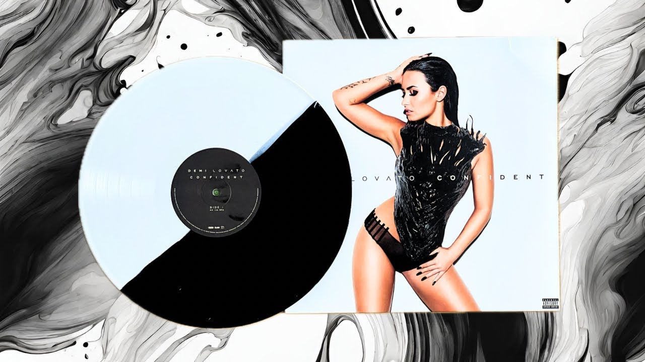 Demi Lovato - Confident Black & White dipped color vinyl EP.185