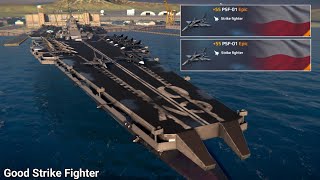 USS Nemesis With 2x PSF-01 New Strike Fighter - Modern Warships Gameplay