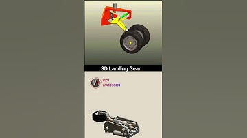 Landing Gear Mechanism #3danimation #3d #mechanical #gear #landinggear @VijaySinghVSV