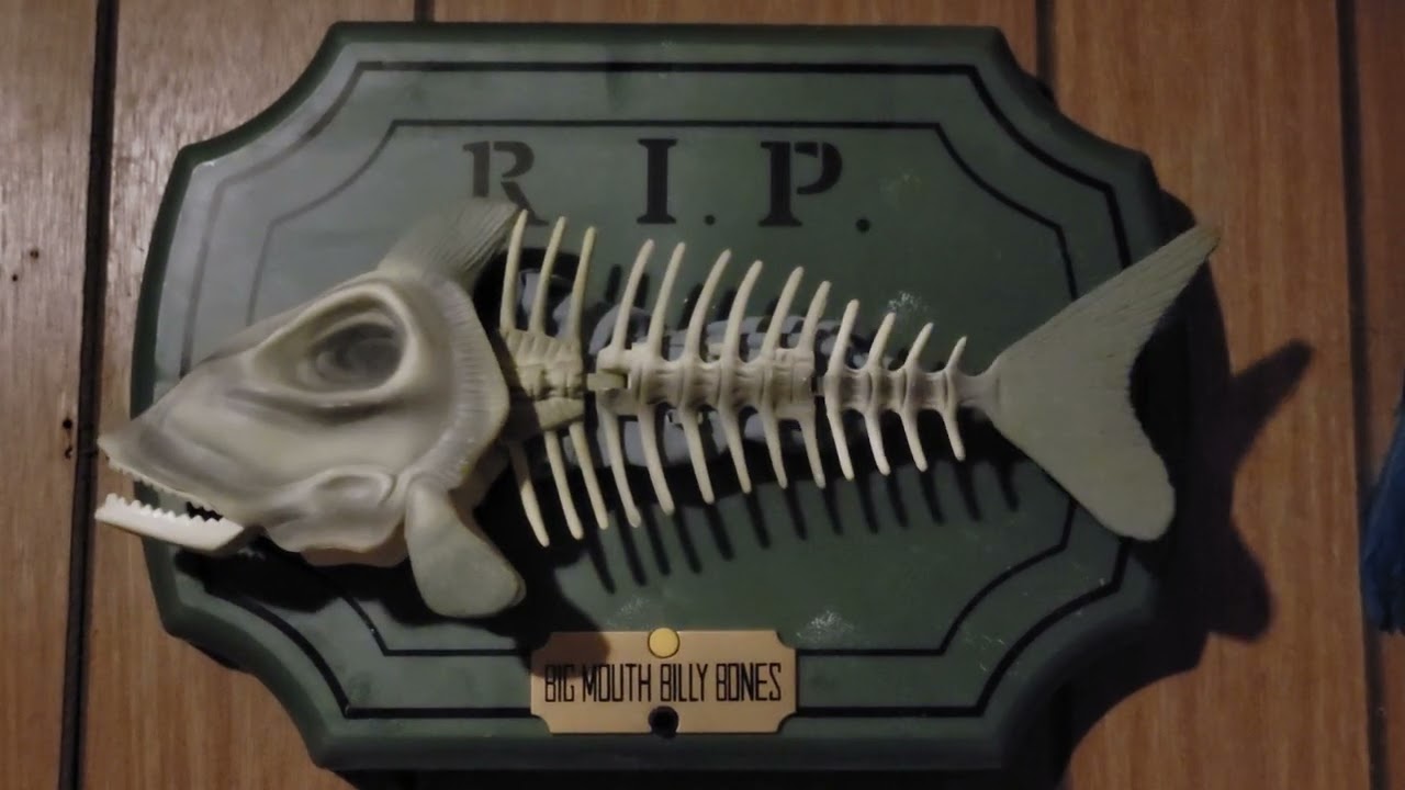 Gemmy Big Mouth Billy Bones Squelette Halloween 1999 - POUR PIÈCES (ne Fonctionne Pas)
