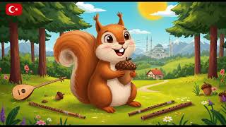Palamut Toplayan Sincap Turkish Animal Song For Kids Cantamundos Sevimli Hayvan Şarkısı