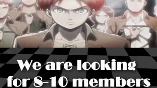 Attack on titan studios audition video!