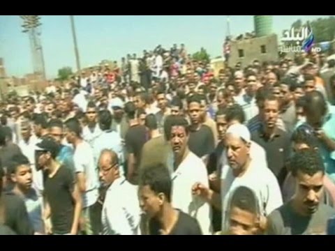 جنازة الشهيد الملازم أول محمد أشرف أبو حماد بالمنوفية قرية طاليا